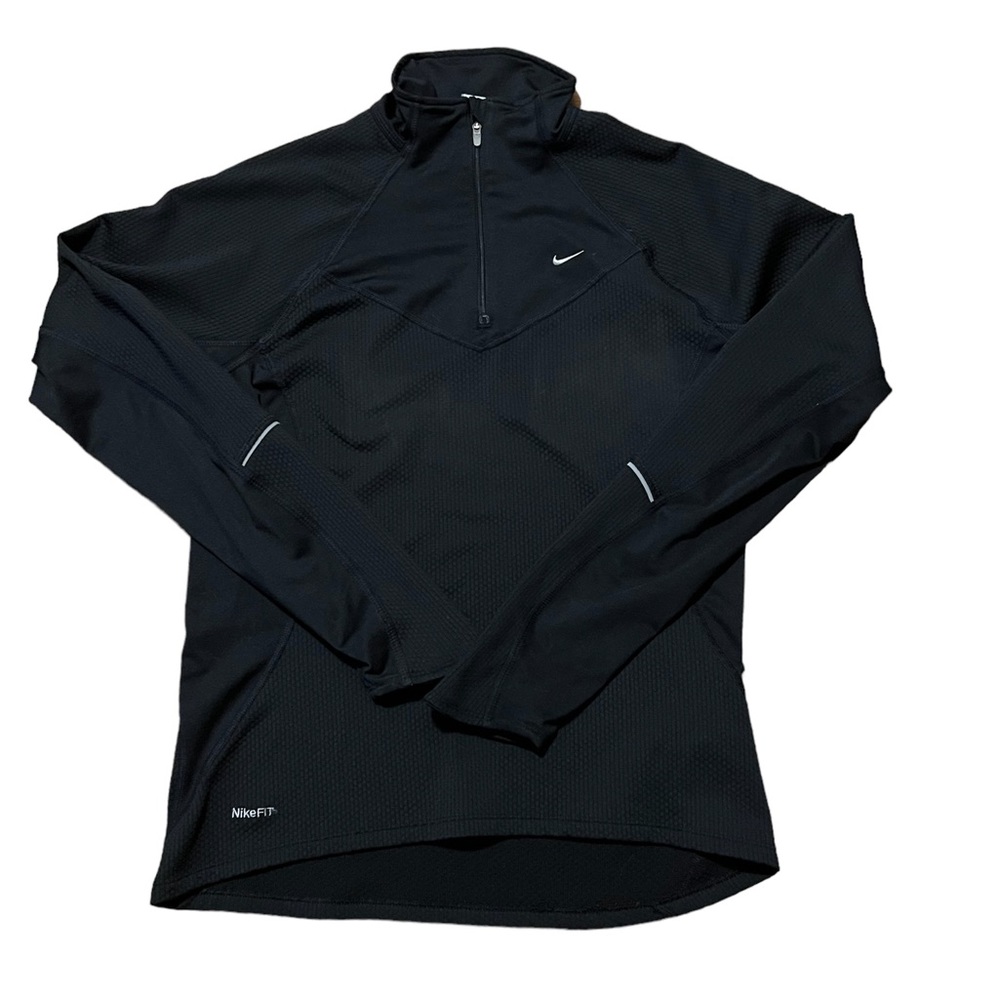 NIKE FIT DRY Women’s half zip textured long sleeve pullover size M (8-10)